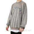 Men's Vintage Letter Embroidered Pullover Sweatshirt